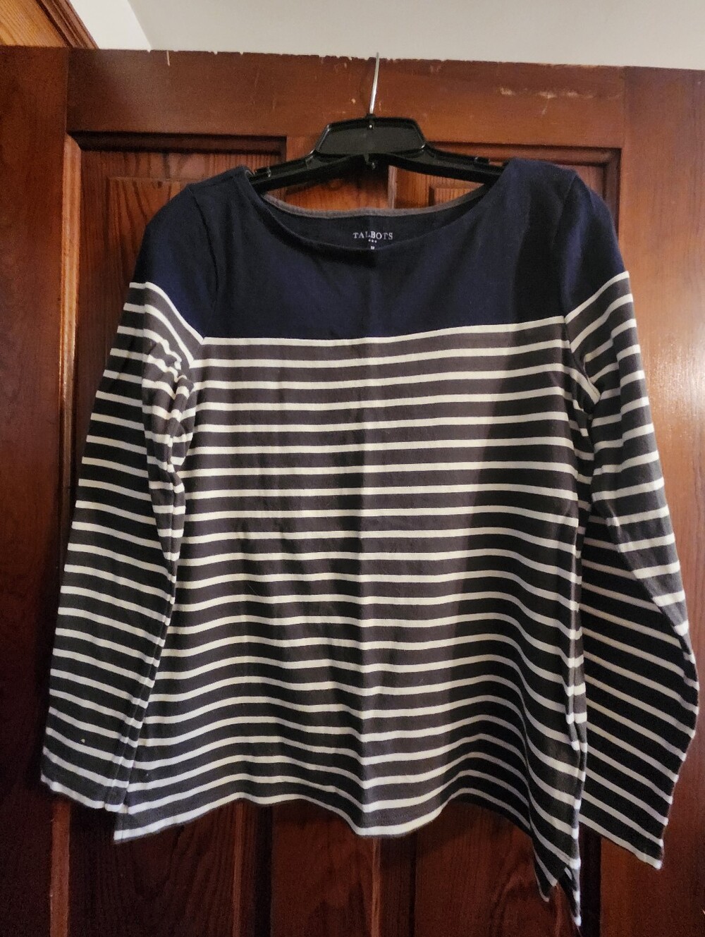 Talbots Striped Boatneck Top